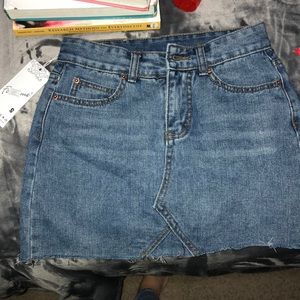 Mini jean skirt